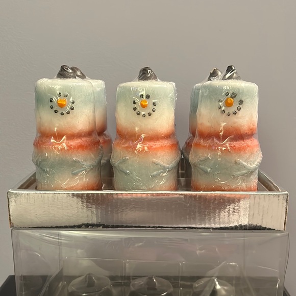 Snowman Shaped Candles NEW - Picture 1 of 13